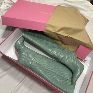 New In Box Paris Texas Mint Green Stilletto Boots